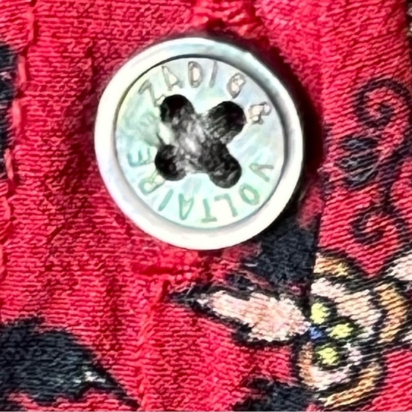 Zadig & Voltaire Tamis Liberty Floral-print Button-down Shirt Size Large - Picture 8 of 14